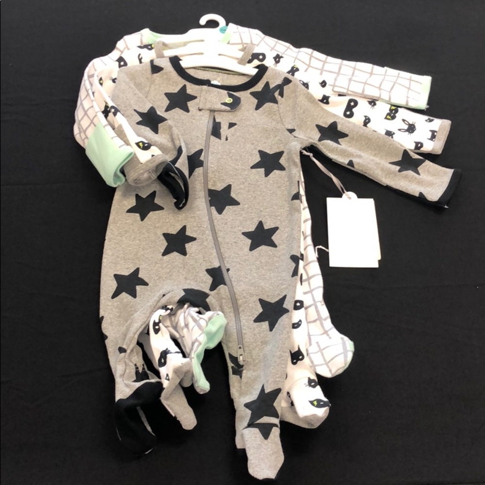 New Born Onesie Sz 0-3m (3 pcs)